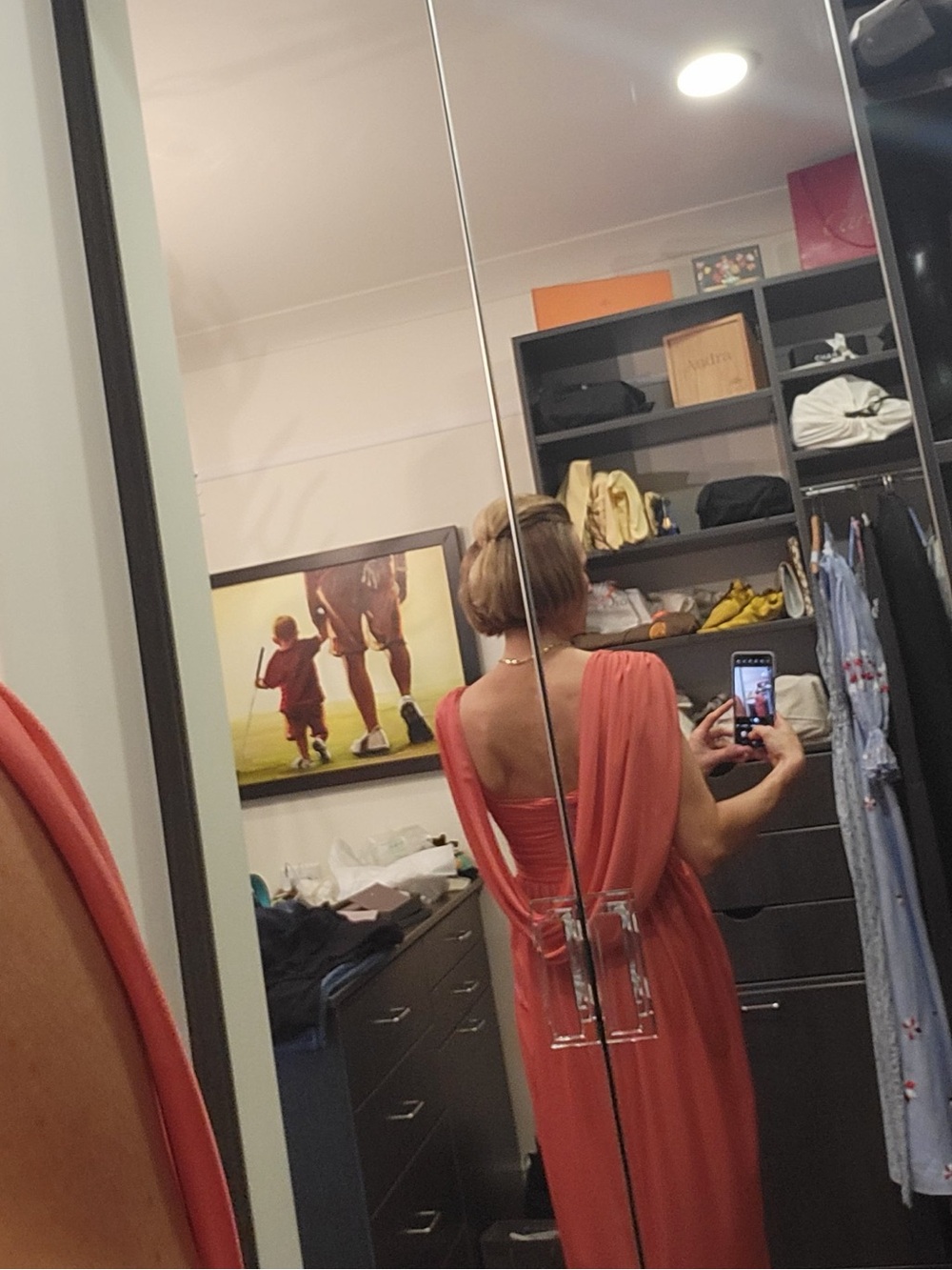 Vintage Saks Fifth Avenue Grecian Style Dress - Picture 2 of 9